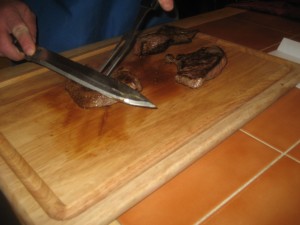 Slicing Steak