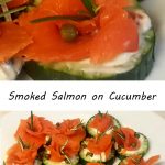 Smoked Salmon on Cucumber